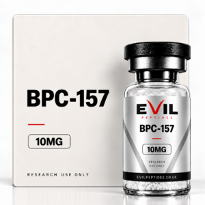 BPC-157 research peptide vial by Evil Peptides