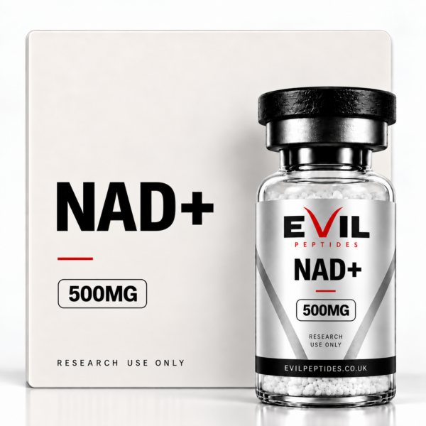NAD+ research peptide vial by Evil Peptides