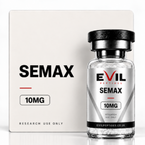 Semax research peptide vial by Evil Peptides