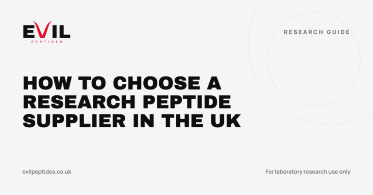 How to Choose a Research Peptide Supplier in the UK