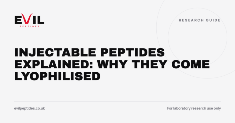Injectable Peptides Explained: Why They Come Lyophilised