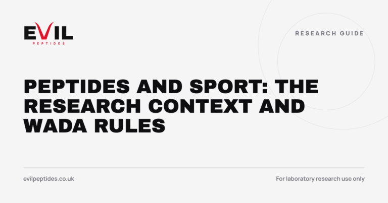 Peptides and Sport: The Research Context and WADA Rules